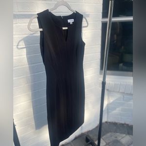 Size 2 Calvin Klein midi black dress